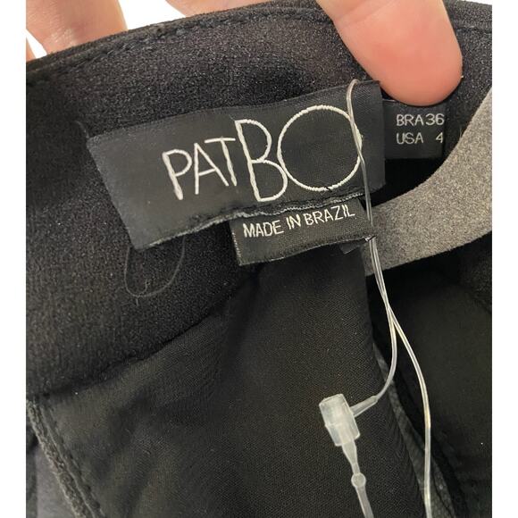 PatBO Spiral One Sleeve Mini Dress Mesh Statement Party Cocktail Luxe NYE Sz 4 - Picture 8 of 10